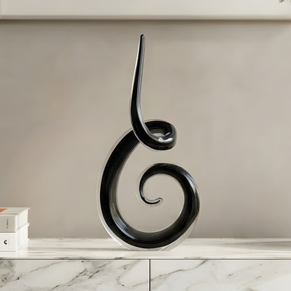 Cadence crystal showpiece styled on a marble console