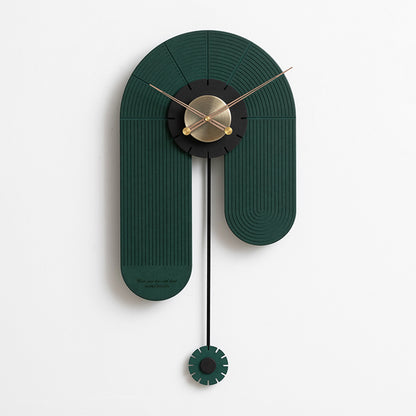 The Surreal Flow of Life - Luxe Wall Clock - Style 6 - Green