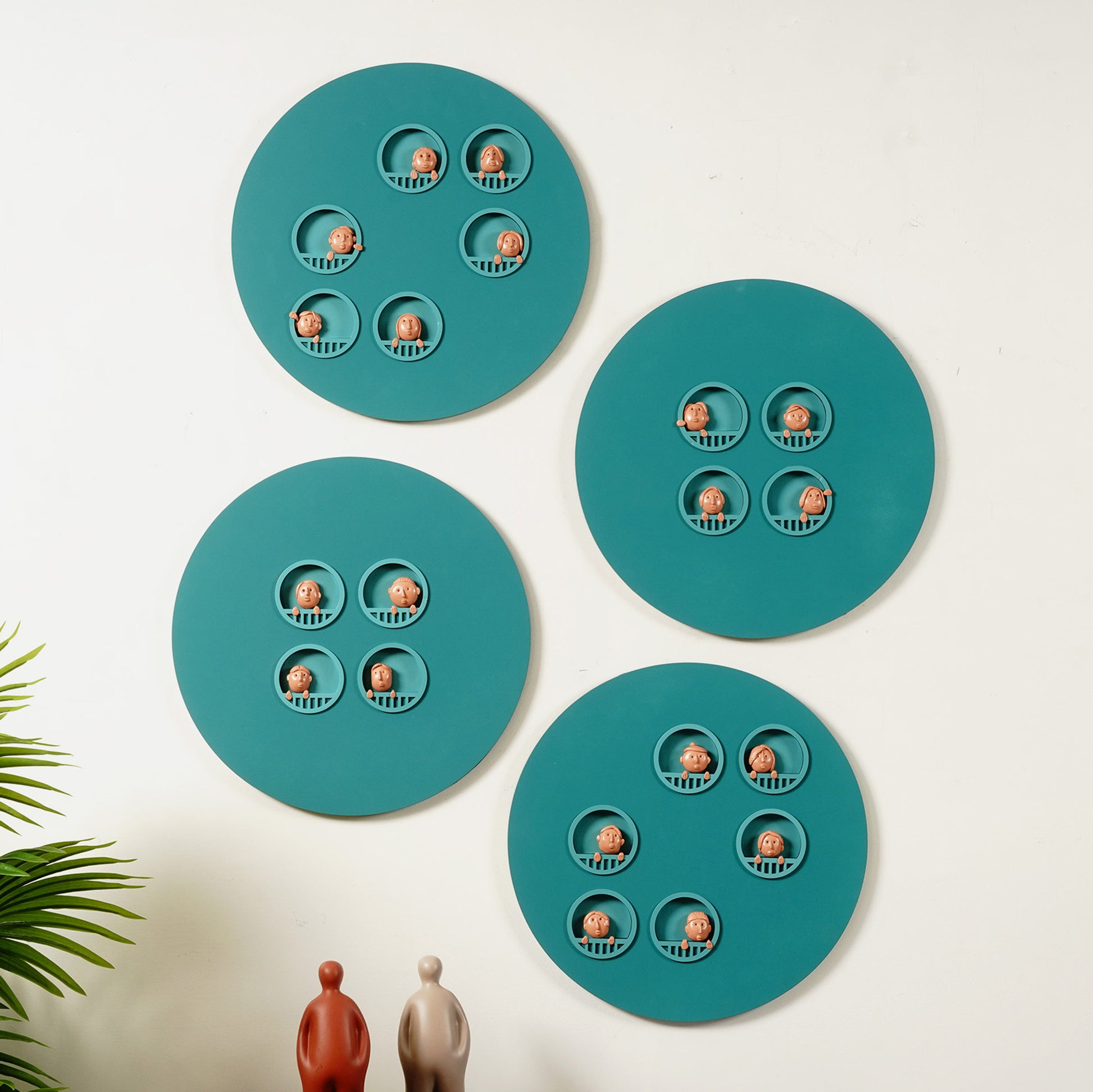 Wall Mounts & Accents Curious Corners Wall Mount Decor (Set of 4) - Style 2