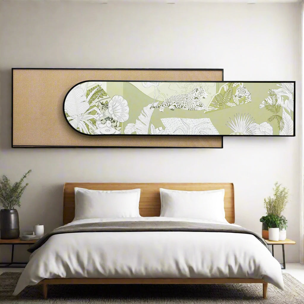 The Wild Chapter - Nature Inspired Premium 3D Leather Wall Art ~ 5.5 feet Long