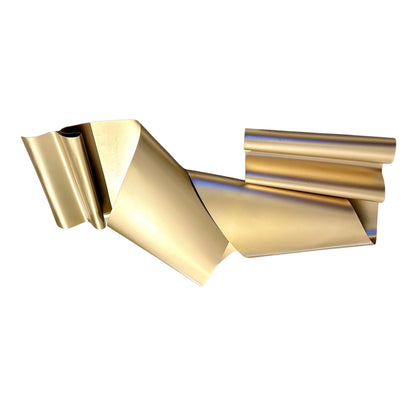 Foldscape abstract folded iron wall art in gold finish