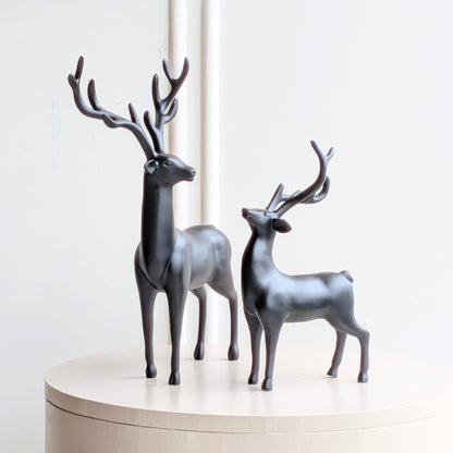 Hartley black resin deer sculptures for luxury console and shelf styling, view 7