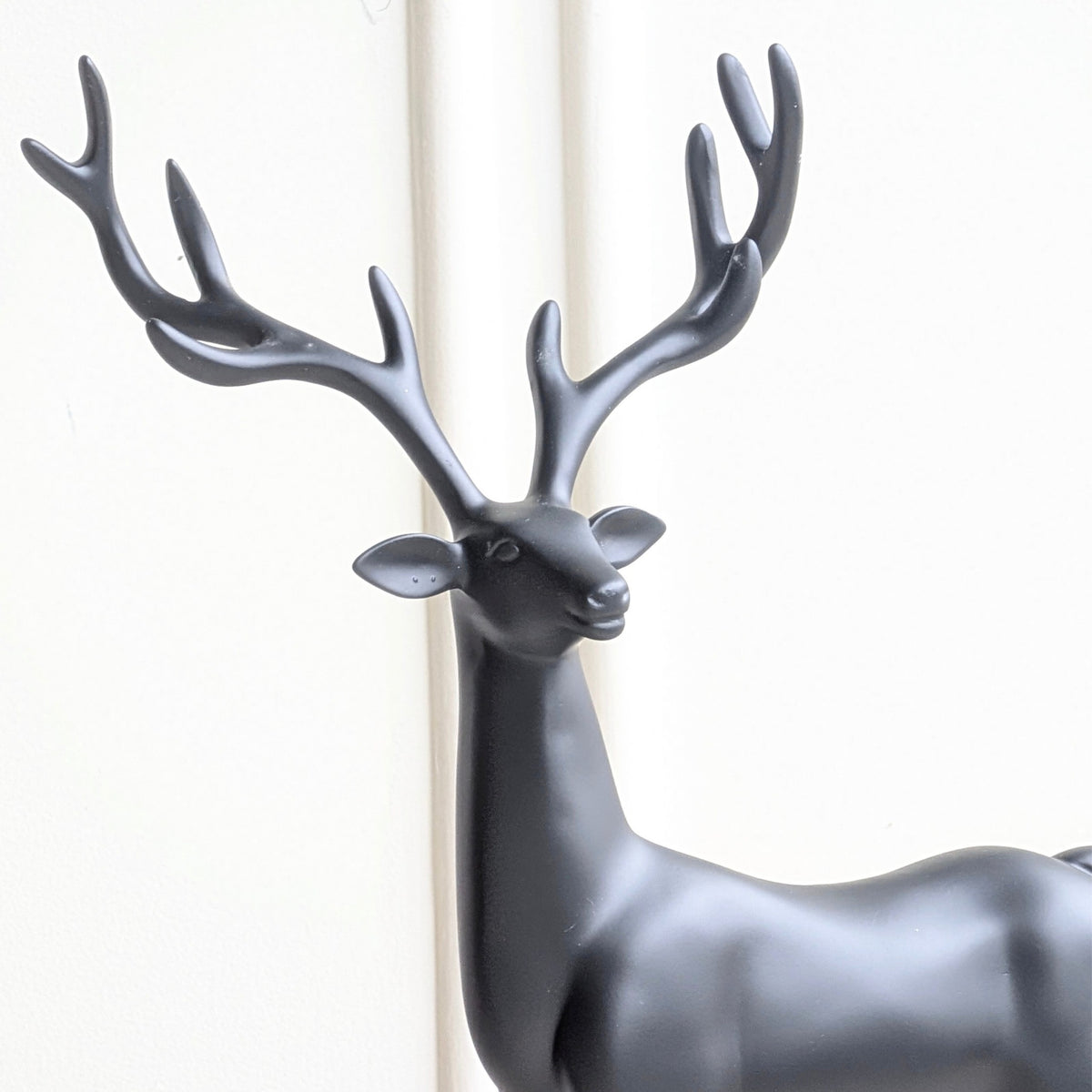Hartley black resin deer sculptures for luxury console and shelf styling, view 8