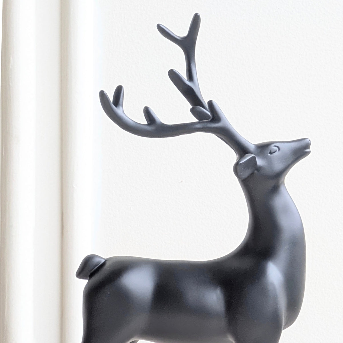 Hartley black resin deer sculptures for luxury console and shelf styling, view 9
