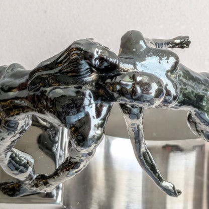 Lifeline Style 2 silver metal couple figurine detail