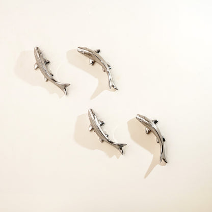 Wall Mounts & Accents Piscean Drift - Silver Coloured Wall Mount Decor (Set of 4)