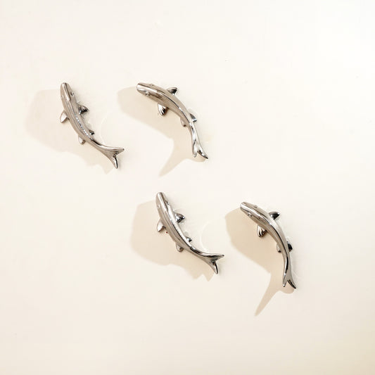Wall Mounts & Accents Piscean Drift - Silver Coloured Wall Mount Decor (Set of 4)