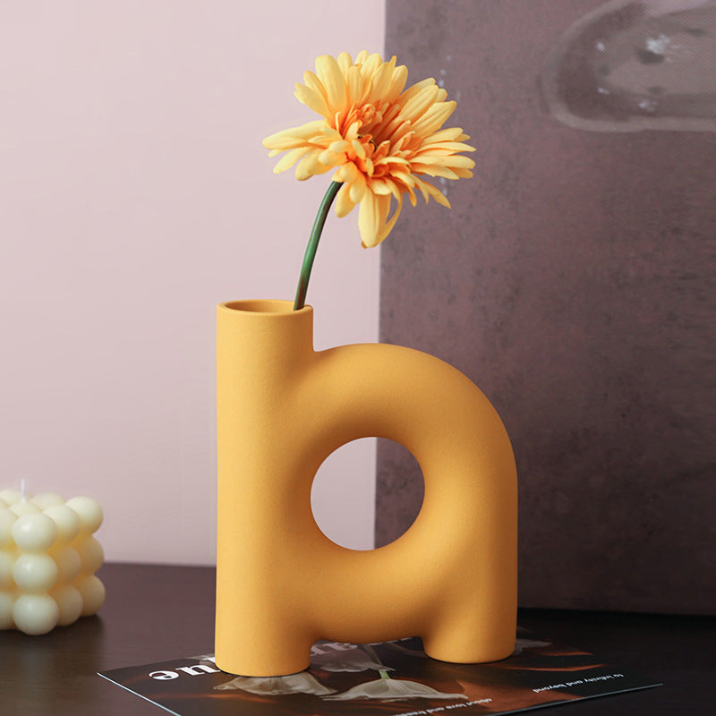 Table Vase The Flowform - Ceramic Flower Vase and Showpiece
