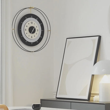 Helio - Designer Circular Wall Clock - Style 2 ~ 2 feet (Dia)