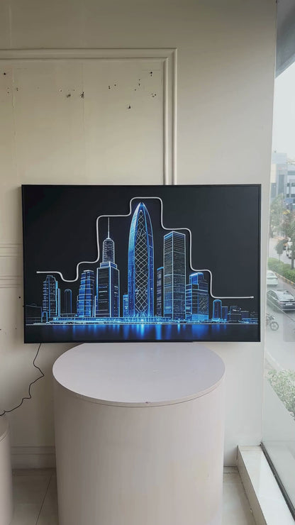 Skyline - London Cityscape inspired LED Wall Art ~ 4 ft x 3 ft