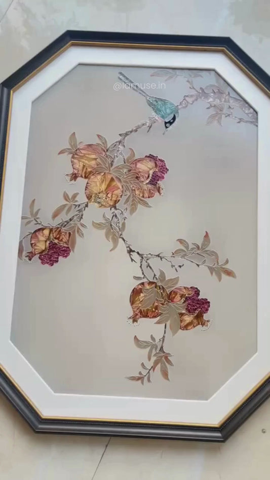 The Garden Script - Limited Edition Premium Wall Art ~ 6.5 ft x 3 ft
