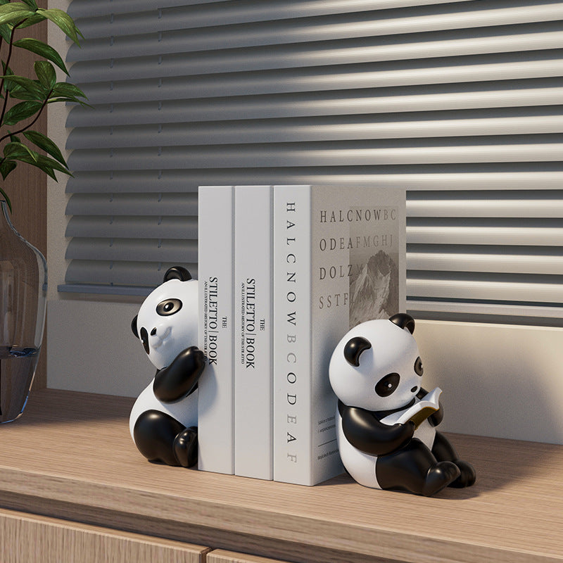 Snugglets panda bookends lifestyle view