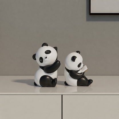 Snugglets panda showpieces pair