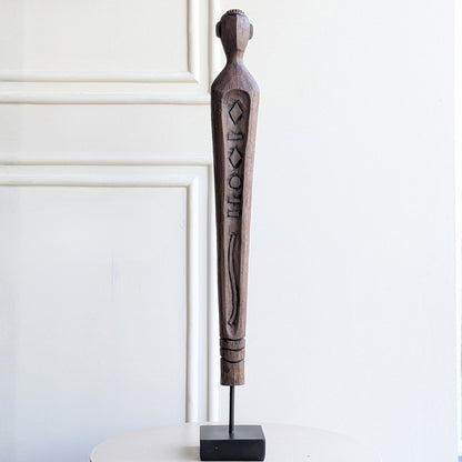 Guardian resin human figurine front view