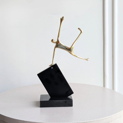 Velocity Jumping metal figurine rear product view