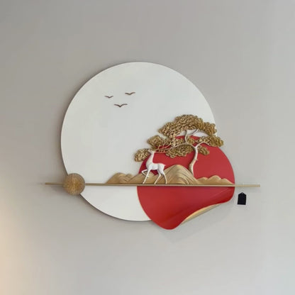 The Untraversed Path - Deer & Nature Themed Premium 3D Scenery Wall Art - Style 2