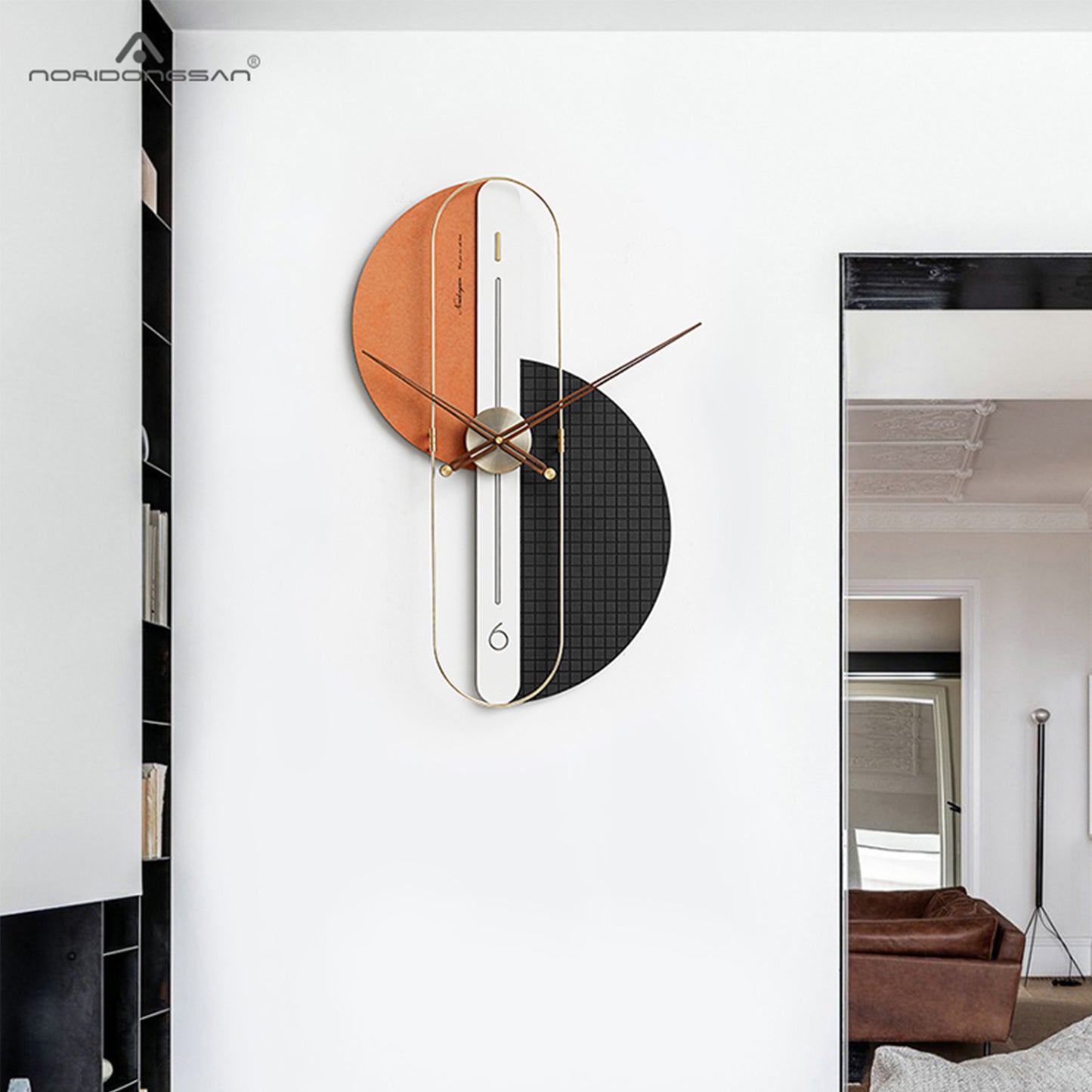 Wall Clocks The Surreal Flow of Life - Luxe Wall Clock - Style 1 - Orange