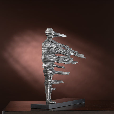 Showpiece Enigma of Truth Figurine - Table Showpiece - Marble & Metal