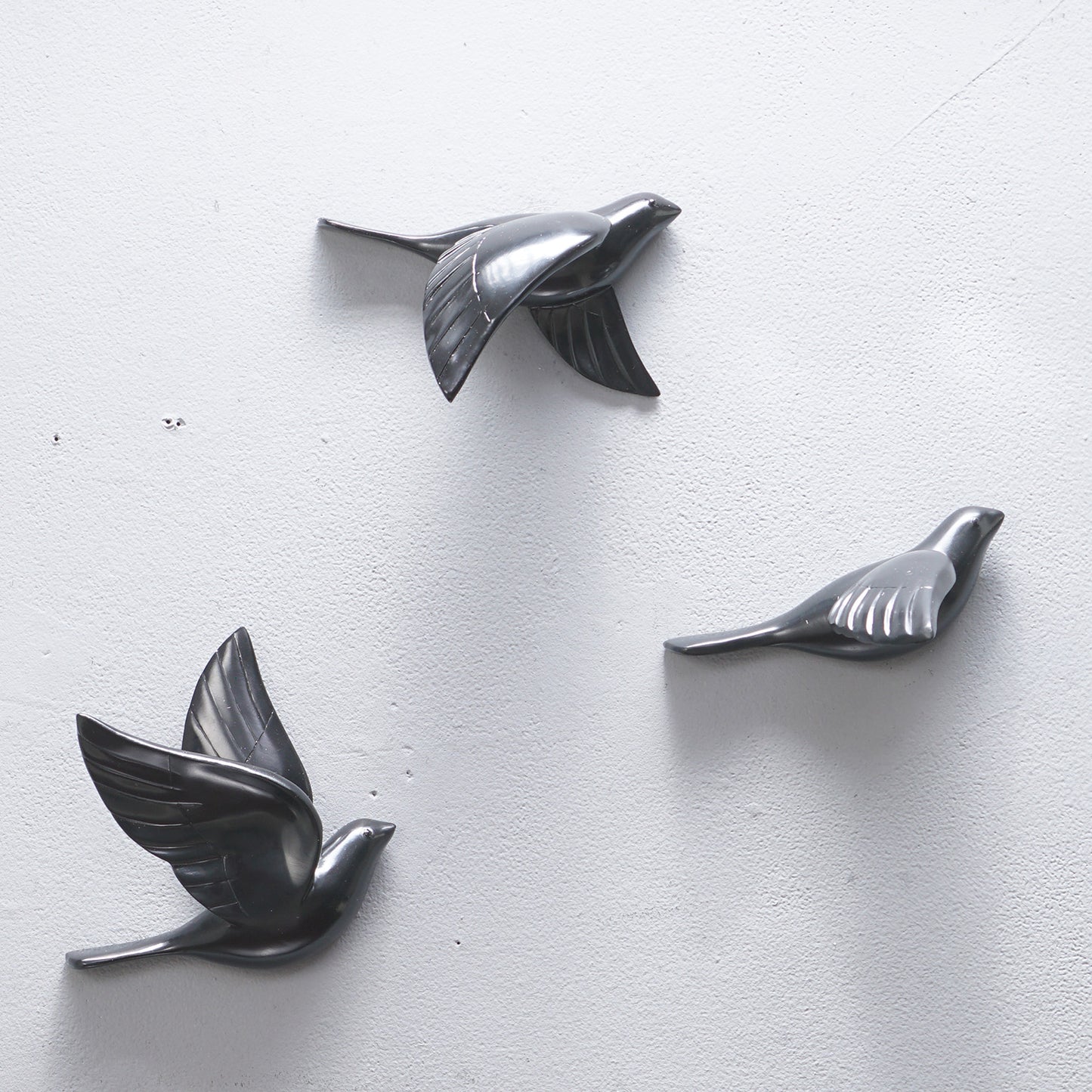 Wall Mounts & Accents The Soaring Soul - Birds Wall Mount Decor (Set of 5) - Black