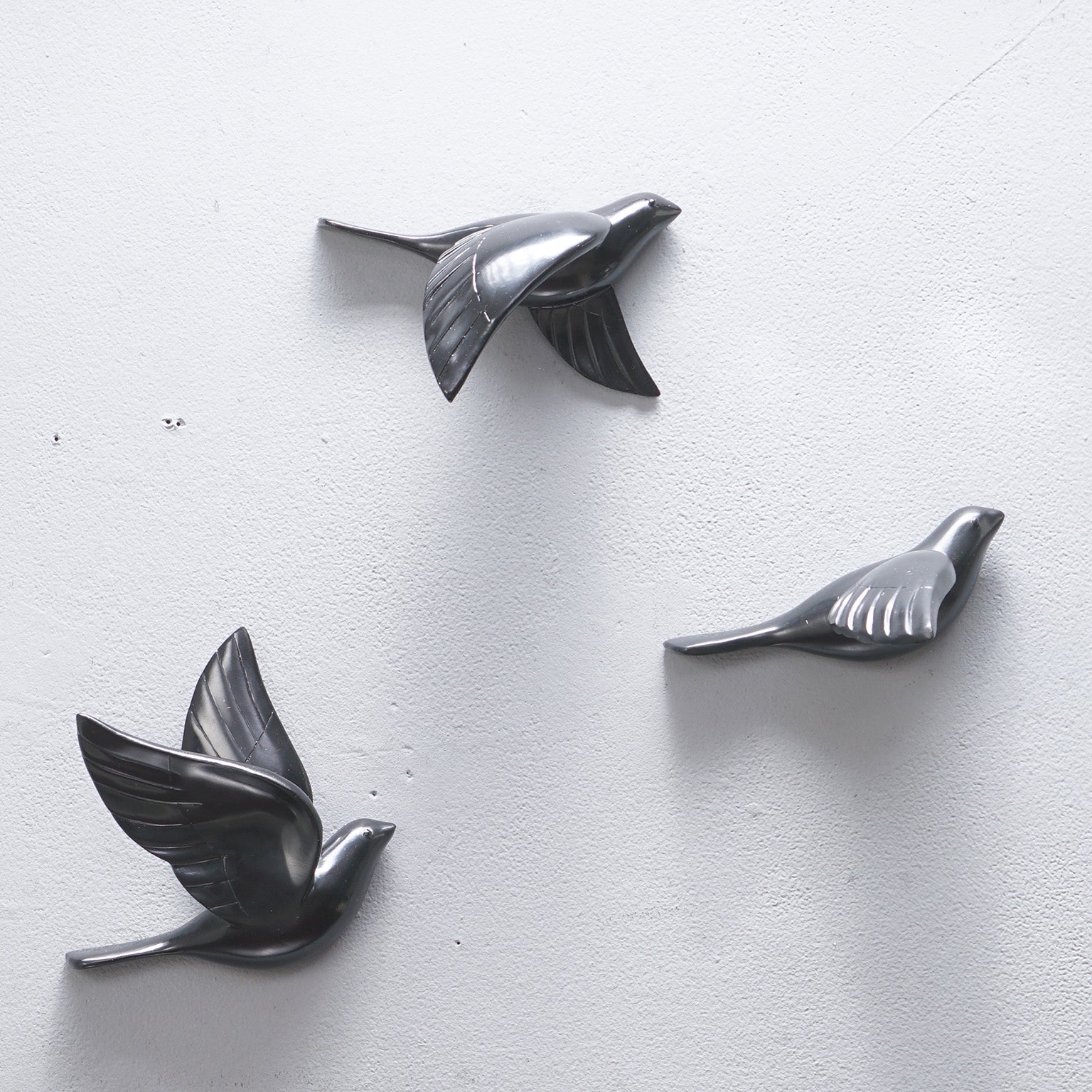 Wall Mounts & Accents The Soaring Soul - Birds Wall Mount Decor (Set of 5) - Black