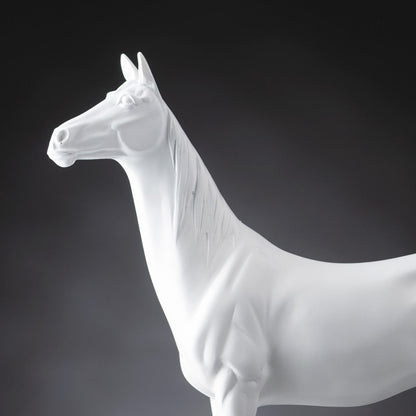 Showpiece Spirit of Valor - Horse Table Showpiece - White