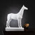 Showpiece Spirit of Valor - Horse Table Showpiece - White