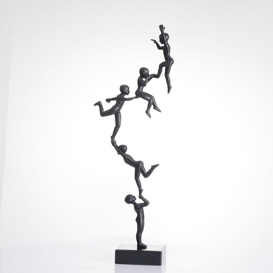 Showpiece It’s All About Progression - Marble & Metal Table Showpiece - Style 2