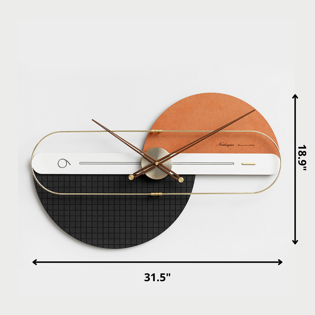 Wall Clocks The Surreal Flow of Life - Luxe Wall Clock - Style 1 - Orange