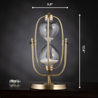 Hourglass A Brief History of Time - Antique Hourglass Table Showpiece
