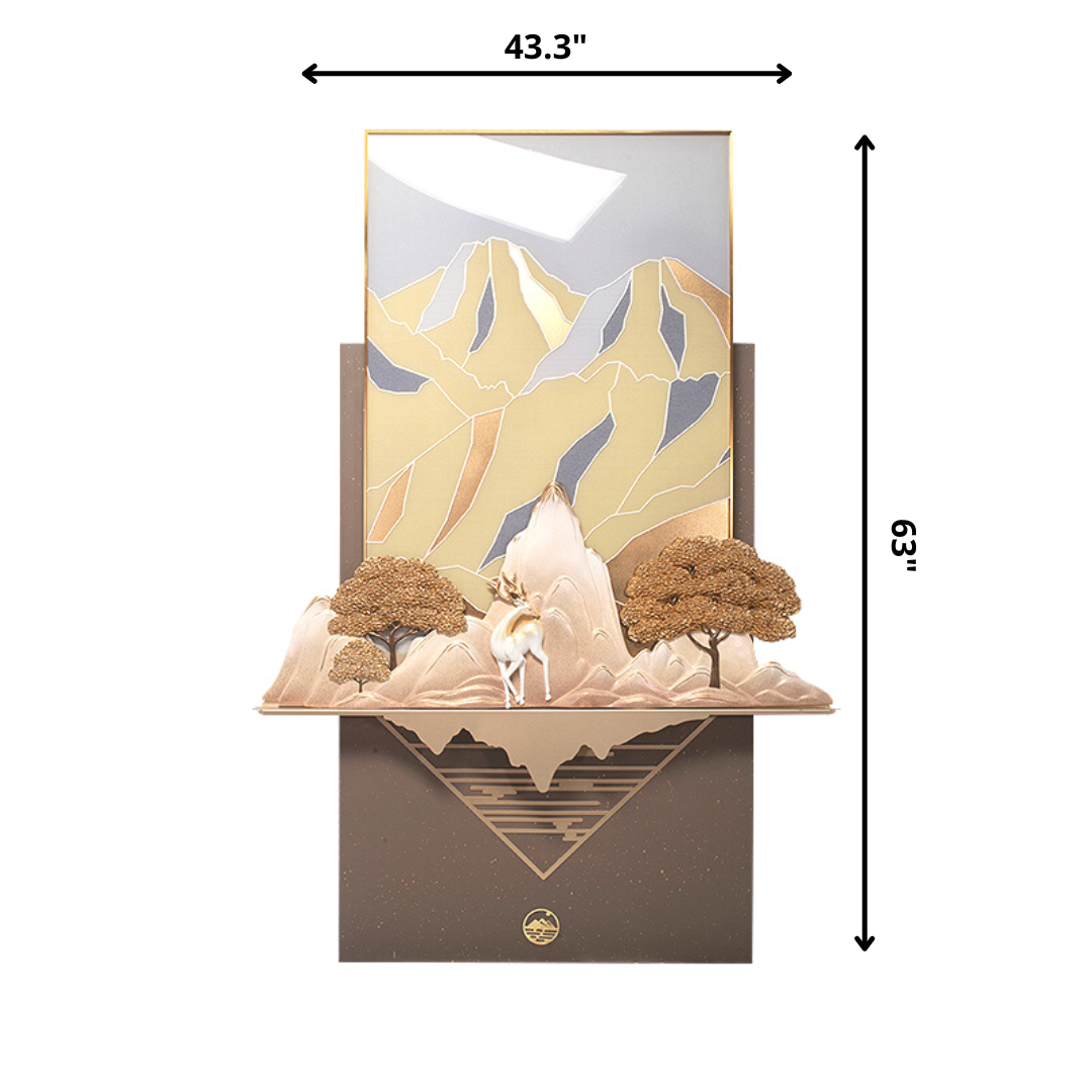 Premium Wall Art The Anima of Magnificence - Deer & Nature Themed Premium Wall Art ~ 5.5 ft x 4 ft