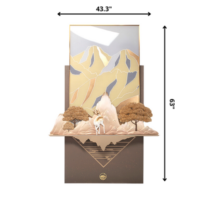 Premium Wall Art The Anima of Magnificence - Deer & Nature Themed Premium Wall Art ~ 5.5 ft x 4 ft
