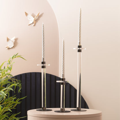 Candle Holder The Touch of Suave - Acrylic Candle Holders (Set of 3)