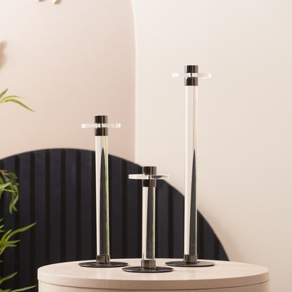 Candle Holder The Touch of Suave - Acrylic Candle Holders (Set of 3)