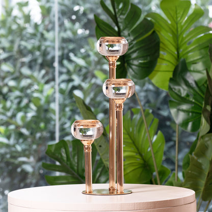 The Gracious Illuminator - Metal & Glass Candle Holder