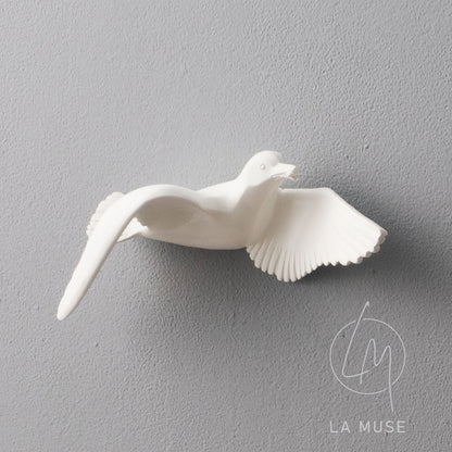 Wall Mounts & Accents Angel of Prosperity Birds Wall Decor (Set of 6) - White