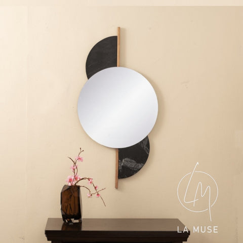Wall Mirror Graceful Embracement of Life - Marble Wall Mirror