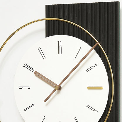Wall Clocks The Bold Asymmetry Luxe Wall Clock - Style 1 - Black