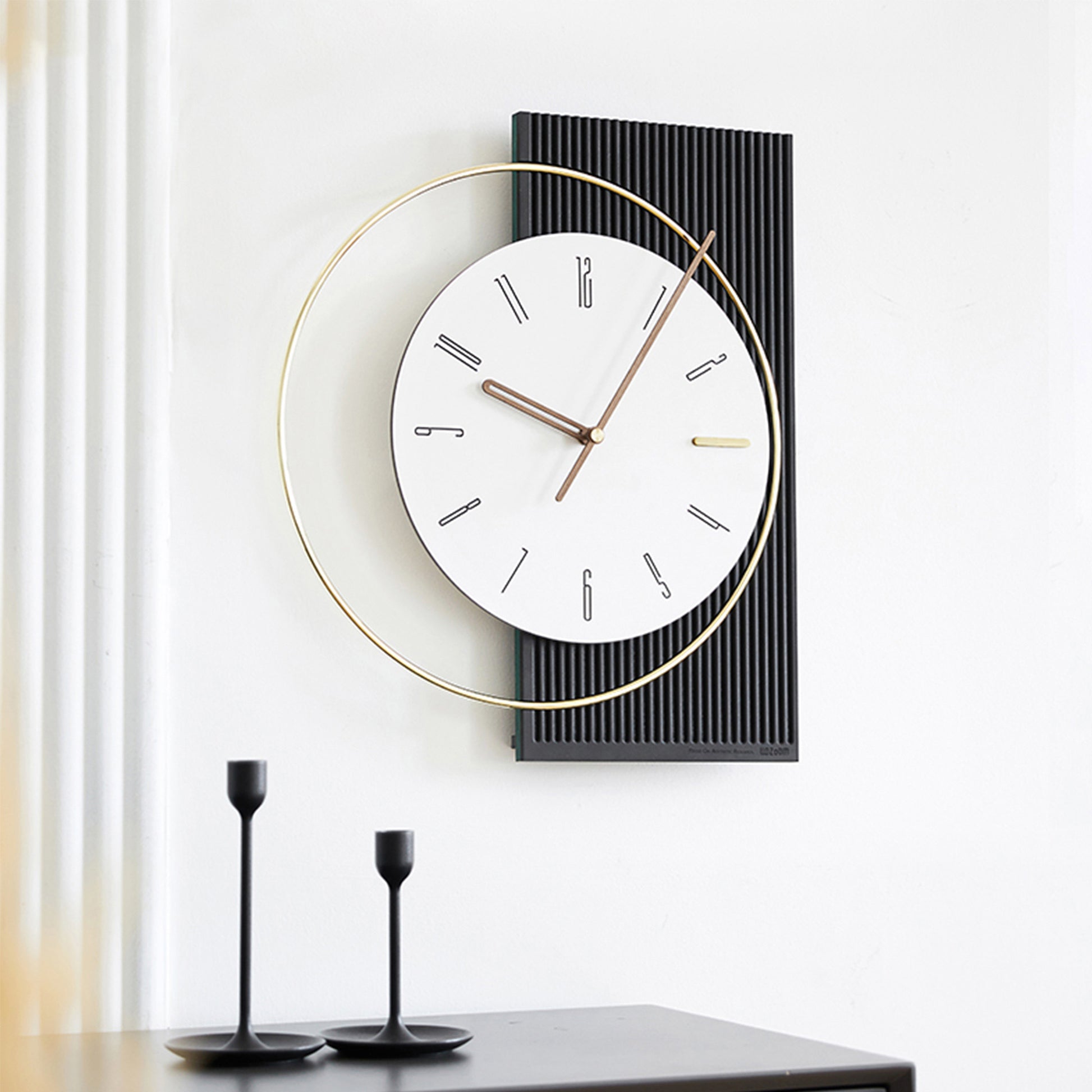Wall Clocks The Bold Asymmetry Luxe Wall Clock - Style 1 - Black