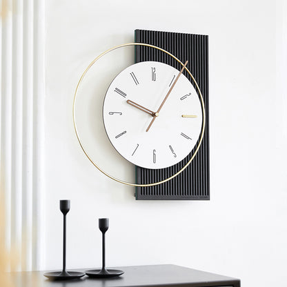 Wall Clocks The Bold Asymmetry Luxe Wall Clock - Style 1 - Black
