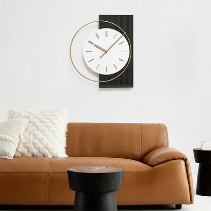 Wall Clocks The Bold Asymmetry Luxe Wall Clock - Style 1 - Black