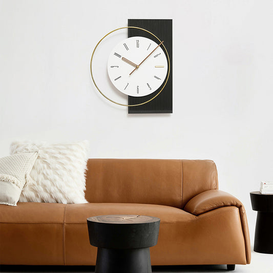 Wall Clocks The Bold Asymmetry Luxe Wall Clock - Style 1 - Black