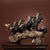Showpiece The Auspicious Herculean - 7 Horses Table Showpiece - Black
