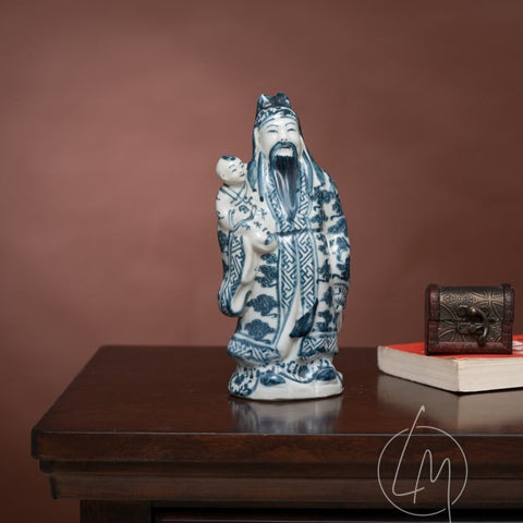 Showpiece The Stellar Sanxing Statues of Good Luck Porcelain Table Showpieces (Set of 3)